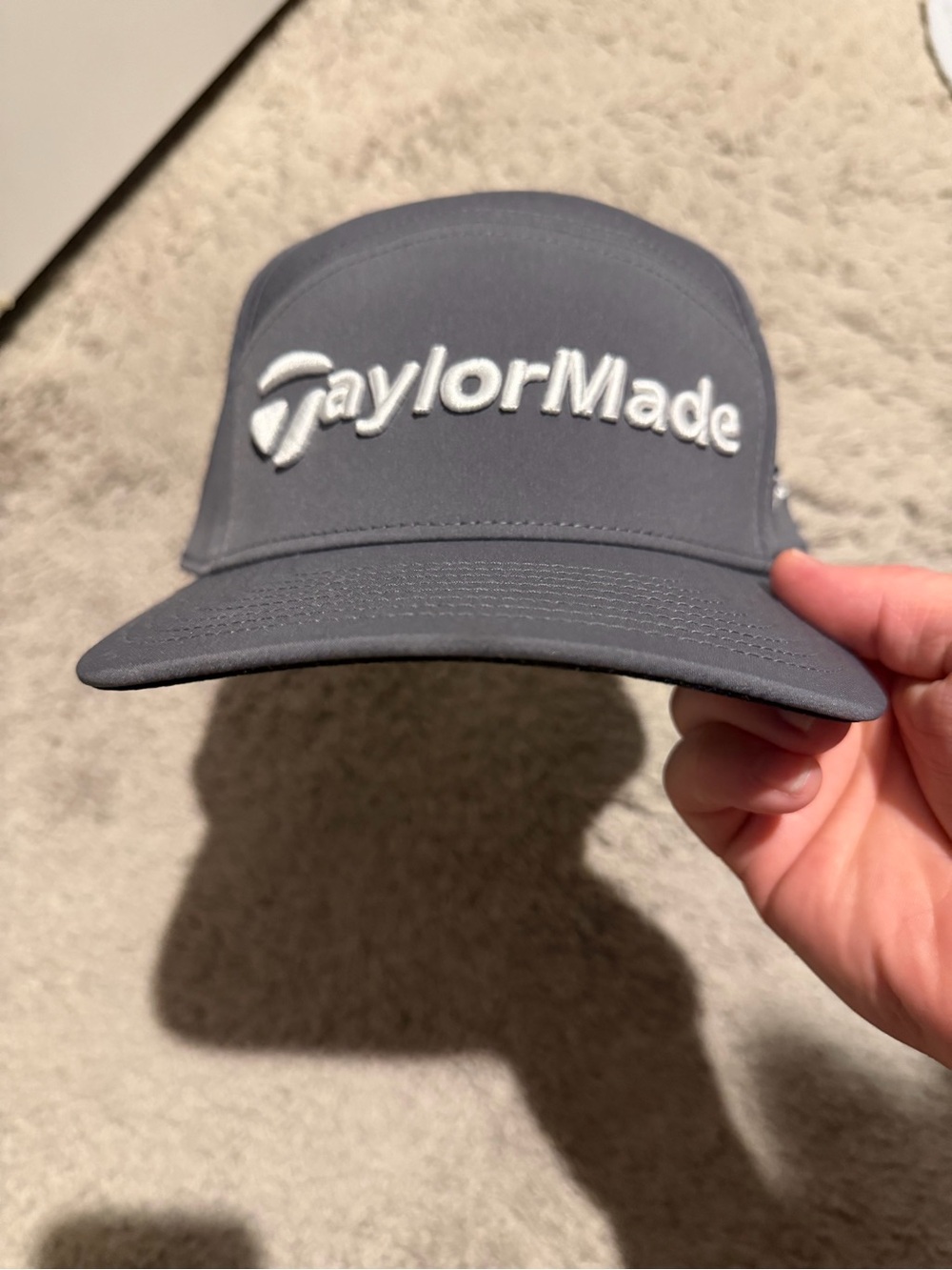 TaylorMade Charcoal Gray Hat with White Logo